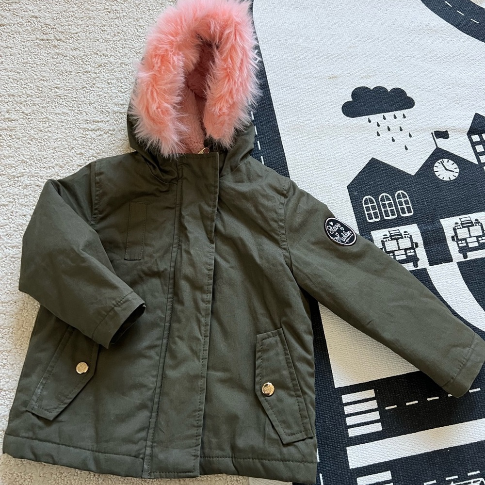 Steve Madden Girls’ Winter Parka Coat - Size 18M